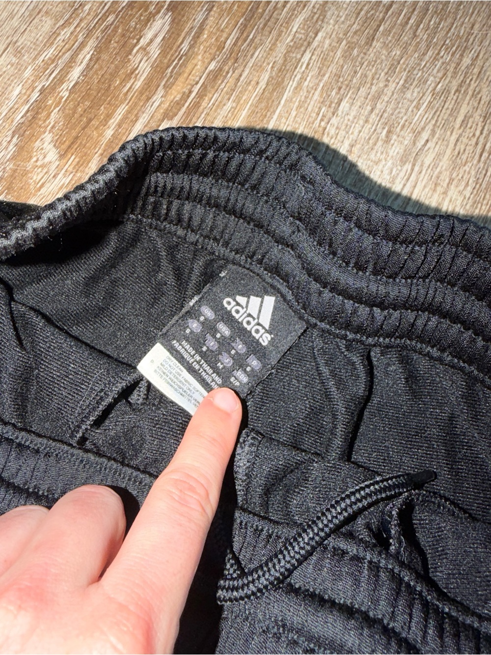 Vintage Y2K Adidas Black Track Pants with Mint Stripe - Picture 3 of 6